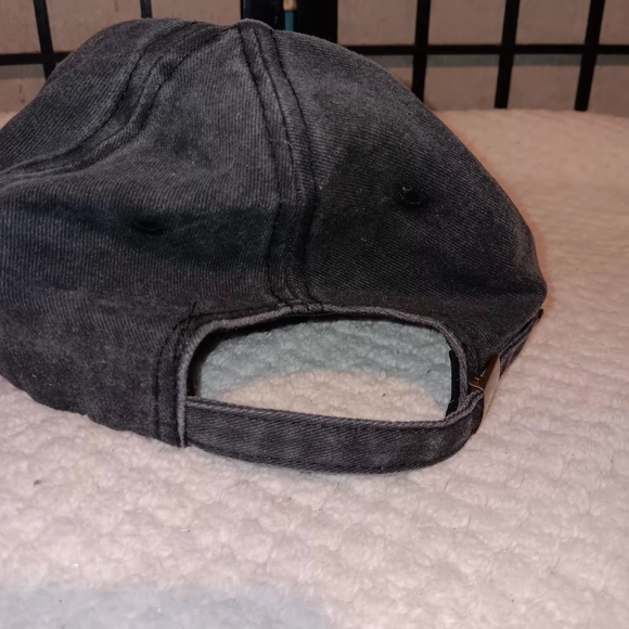 DAD Embroidered Baseball Cap in Washed Black - Picture 4 of 6